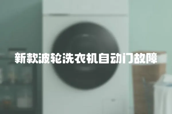 新款波輪洗衣機自動門故障