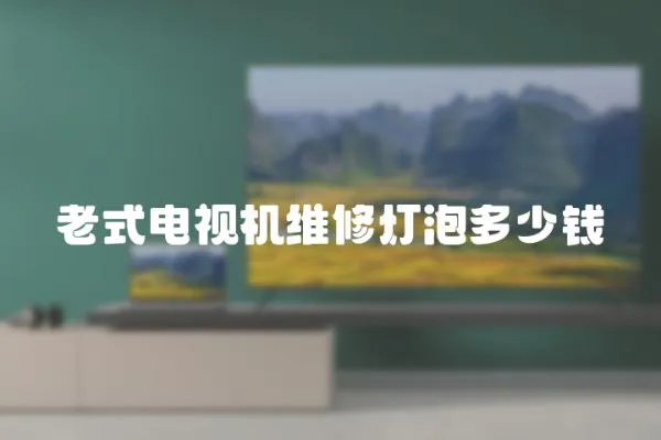 老式電視機維修燈泡多少錢