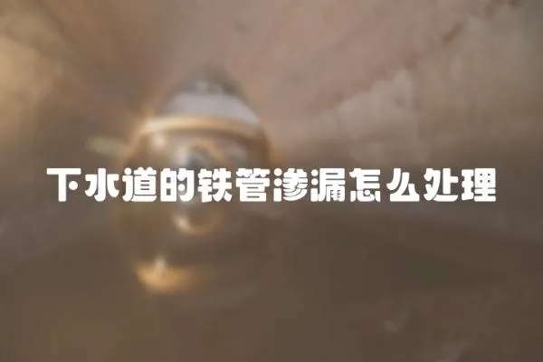 下水道的鐵管滲漏怎么處理