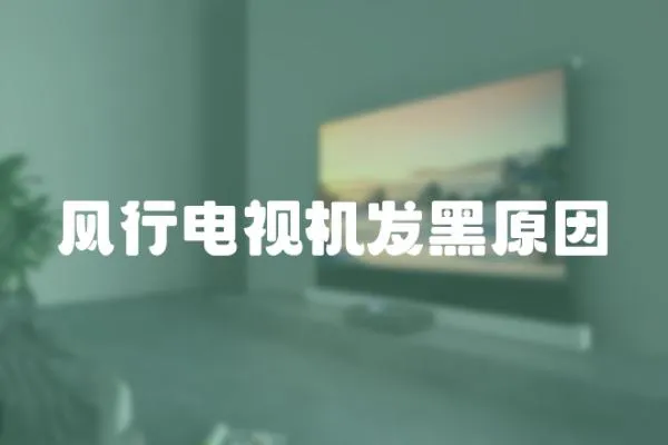 風(fēng)行電視機(jī)發(fā)黑原因