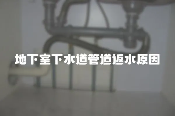 地下室下水道管道返水原因
