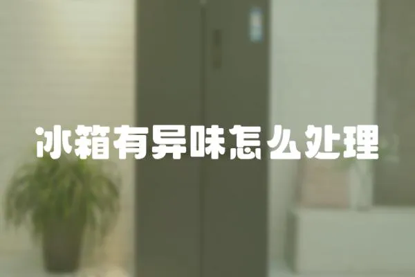 冰箱有異味怎么處理