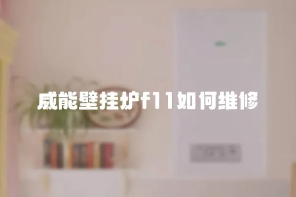 威能壁掛爐f11如何維修