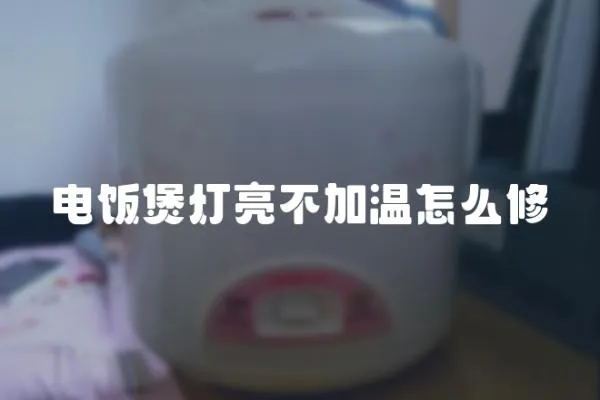 電飯煲燈亮不加溫怎么修
