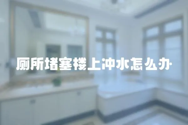 廁所堵塞樓上沖水怎么辦