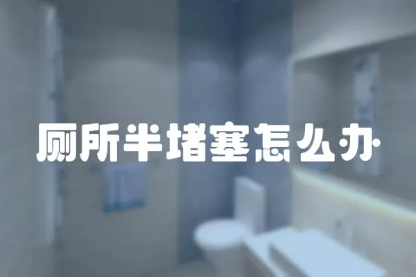 廁所半堵塞怎么辦