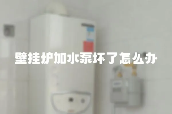 壁掛爐加水泵壞了怎么辦
