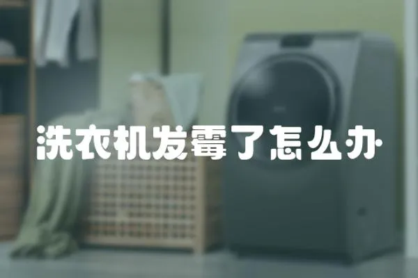 洗衣機發霉了怎么辦