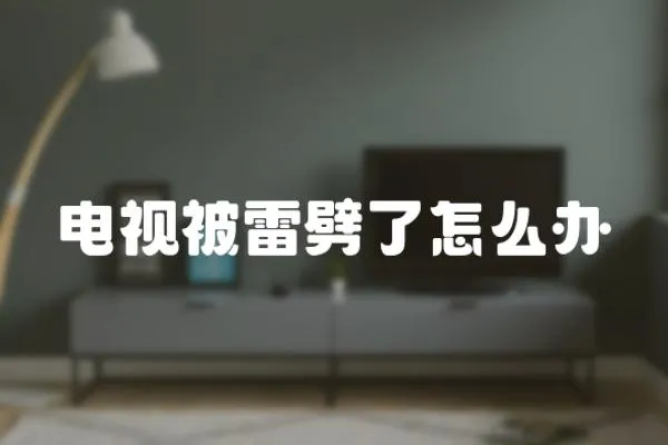 電視被雷劈了怎么辦