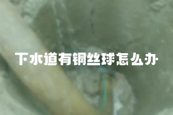 下水道有鋼絲球怎么辦