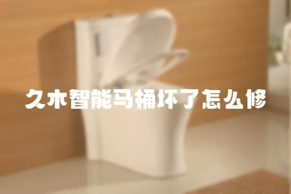 久木智能馬桶壞了怎么修