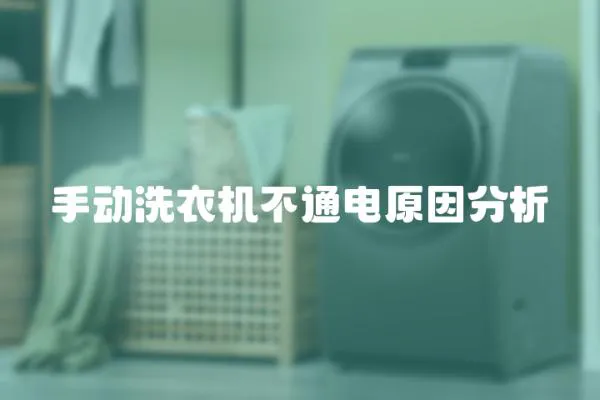 手動洗衣機不通電原因分析
