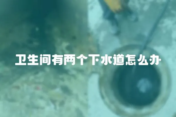 衛生間有兩個下水道怎么辦