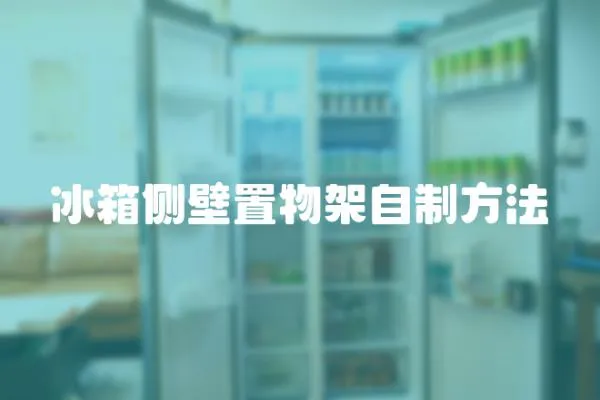 冰箱側(cè)壁置物架自制方法