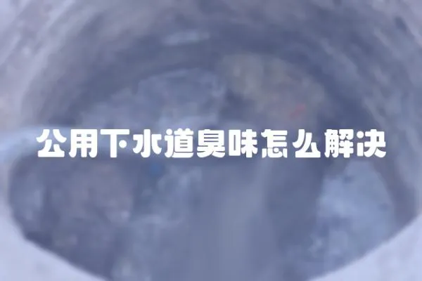 公用下水道臭味怎么解決