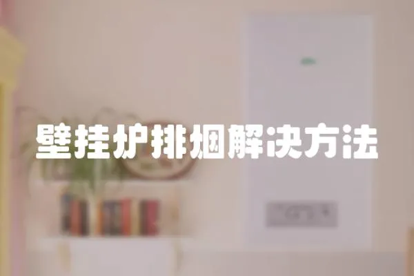 壁掛爐排煙解決方法