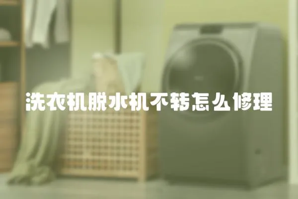 洗衣機(jī)脫水機(jī)不轉(zhuǎn)怎么修理