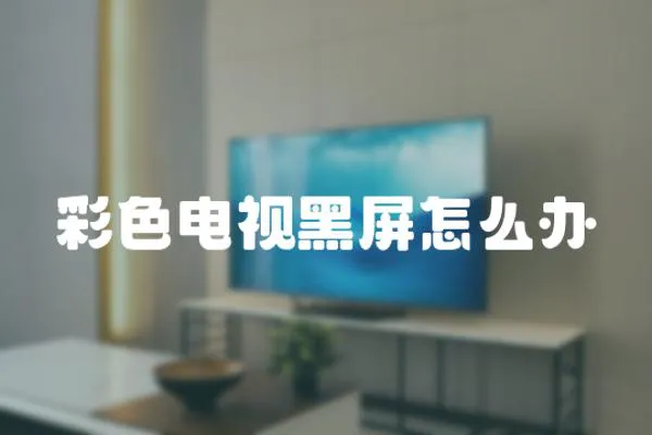 彩色電視黑屏怎么辦
