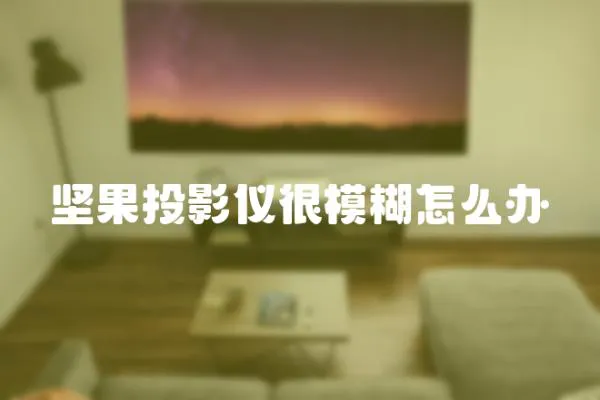 堅(jiān)果投影儀很模糊怎么辦