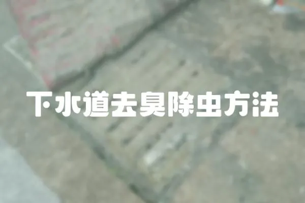 下水道去臭除蟲方法