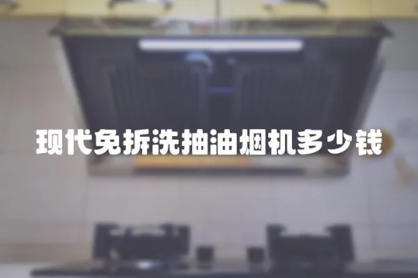 現代免拆洗抽油煙機多少錢