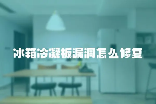 冰箱冷凝板漏洞怎么修復