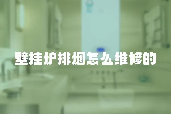 壁掛爐排煙怎么維修的