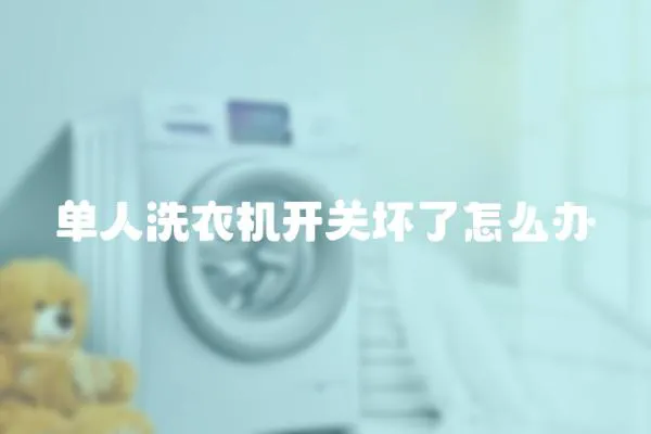 單人洗衣機開關壞了怎么辦