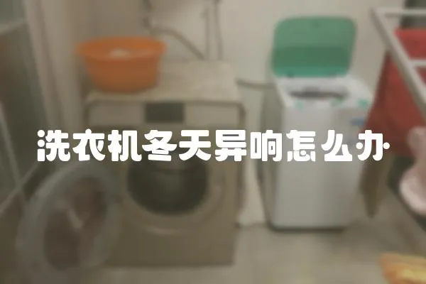 洗衣機冬天異響怎么辦