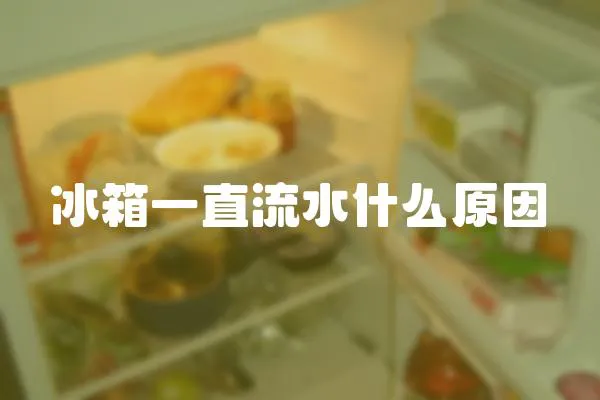 冰箱一直流水什么原因