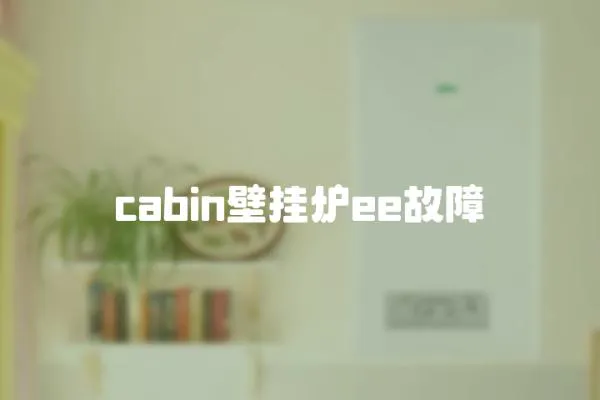 cabin壁掛爐ee故障