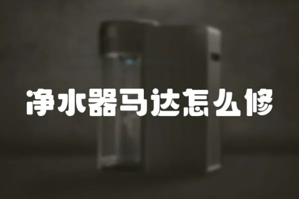 凈水器馬達怎么修