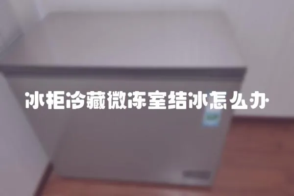 冰柜冷藏微凍室結冰怎么辦