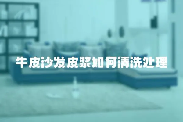 牛皮沙發(fā)皮漿如何清洗處理