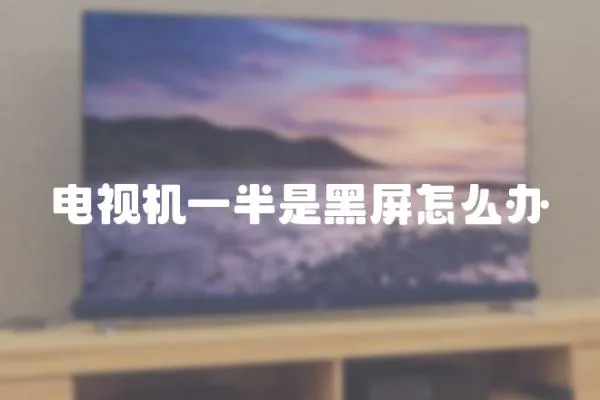 電視機(jī)一半是黑屏怎么辦