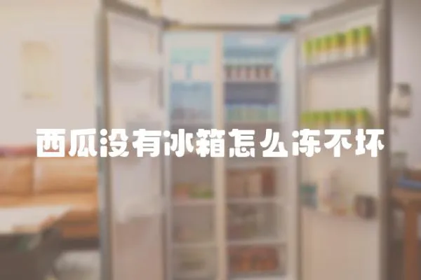 西瓜沒(méi)有冰箱怎么凍不壞