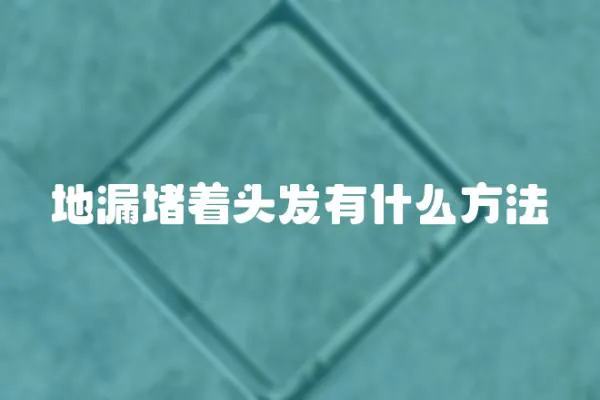 地漏堵著頭發(fā)有什么方法