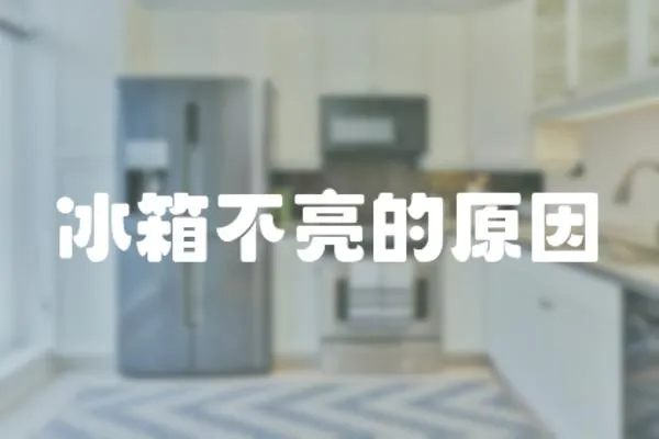 冰箱不亮的原因