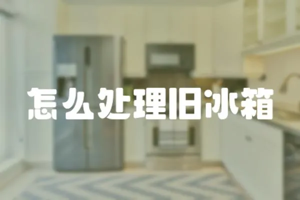 怎么處理舊冰箱