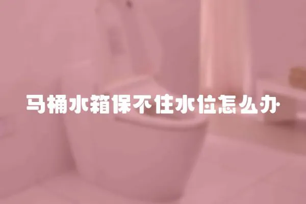 馬桶水箱保不住水位怎么辦