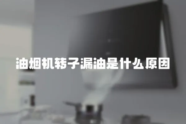 油煙機轉子漏油是什么原因