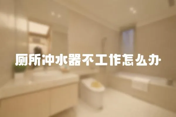 廁所沖水器不工作怎么辦