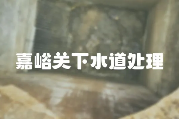 嘉峪關下水道處理