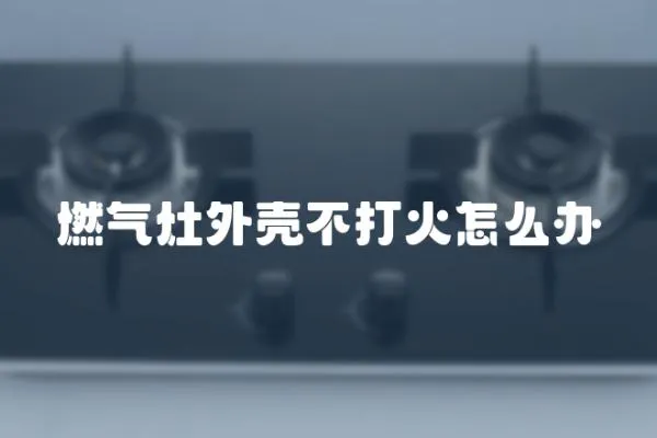 燃?xì)庠钔鈿げ淮蚧鹪趺崔k