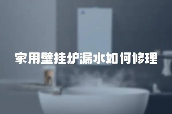 家用壁掛爐漏水如何修理