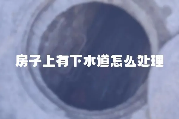 房子上有下水道怎么處理