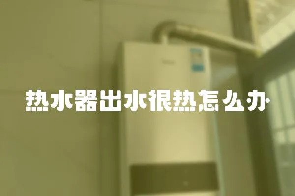 熱水器出水很熱怎么辦