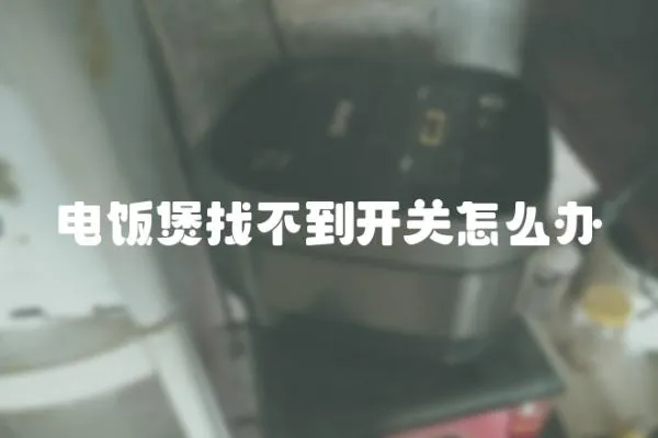 电饭煲找不到开关怎么办