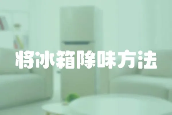 將冰箱除味方法