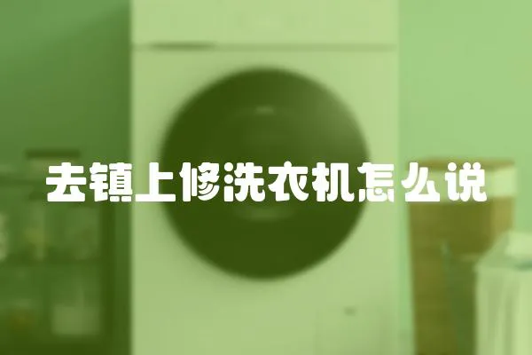 去鎮上修洗衣機怎么說